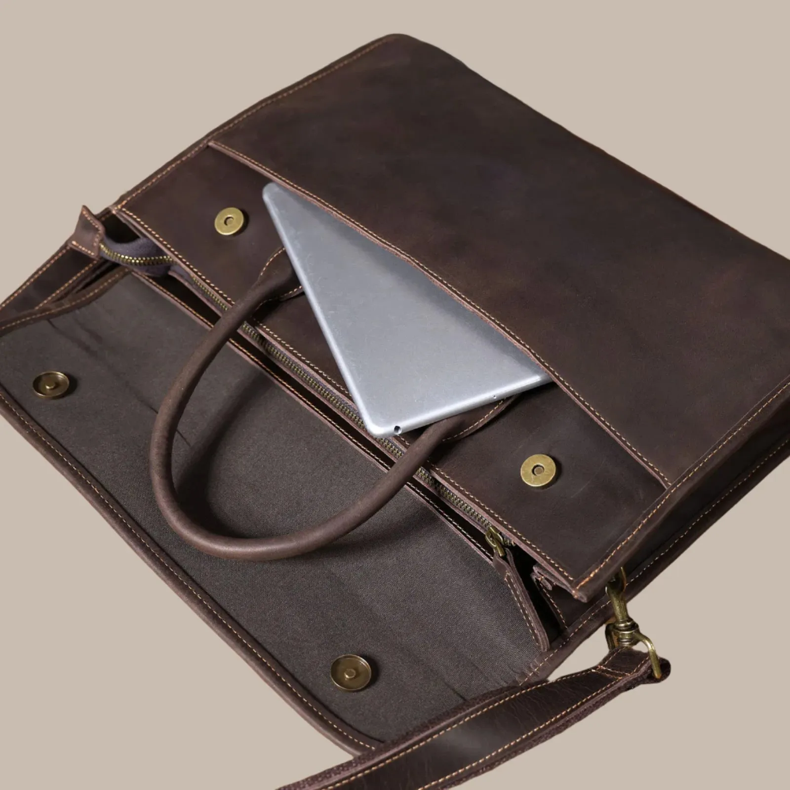 Vintage Genuine Leather Laptop Bags