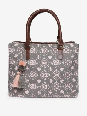 Westside Pink Ethnic Print Tote Bag