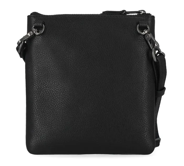 Women's Classic Leather Crossbody Bag Black