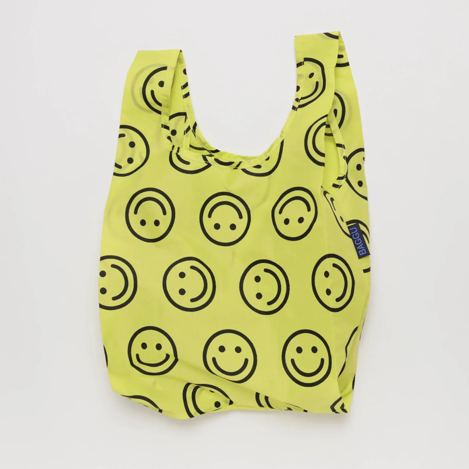 Yellow Happy Face Reusable Bag