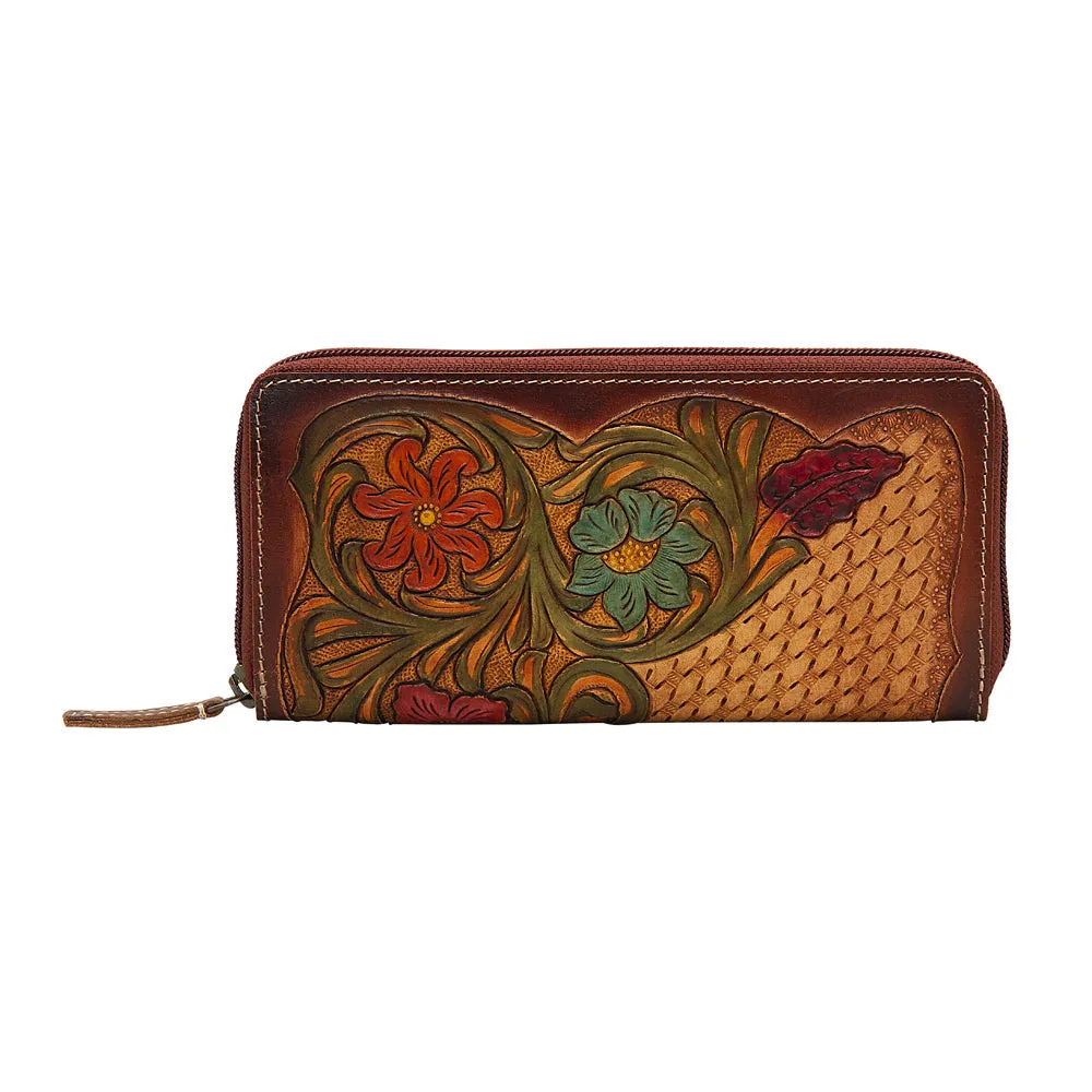 Zipper Floral Wallet